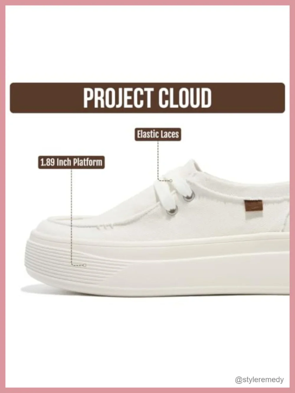 Canvas Platform Loafers for Women with High Density Foam Insole Slip On Shoes